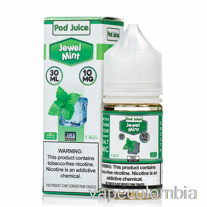 Vape Recargable Joya Menta - Jugo De Vaina - 30ml 0mg